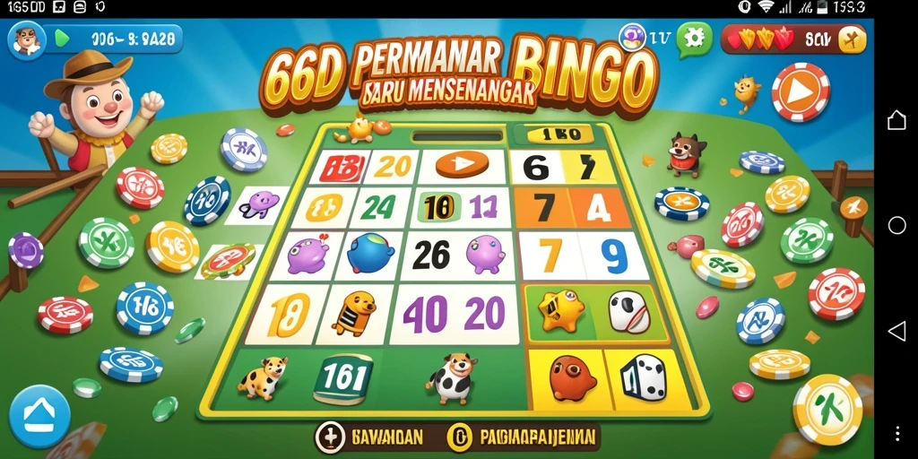 Screenshot 66D menampilkan gameplay Bingo yang menarik dan seru.