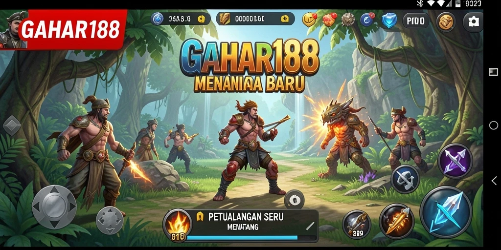 Tampilan gameplay yang menarik di dunia petualangan GAHAR188.