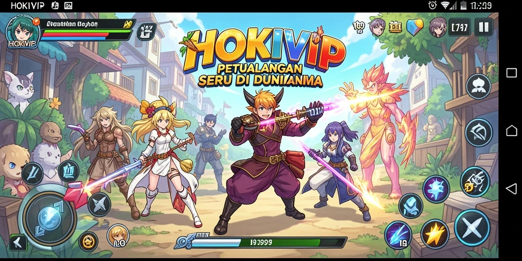 Tampilan menarik dari gameplay HOKIVIP yang penuh warna.