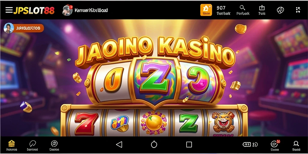 Screenshot JPSLOT88 menampilkan antarmuka permainan slot yang menarik dan mendebarkan.