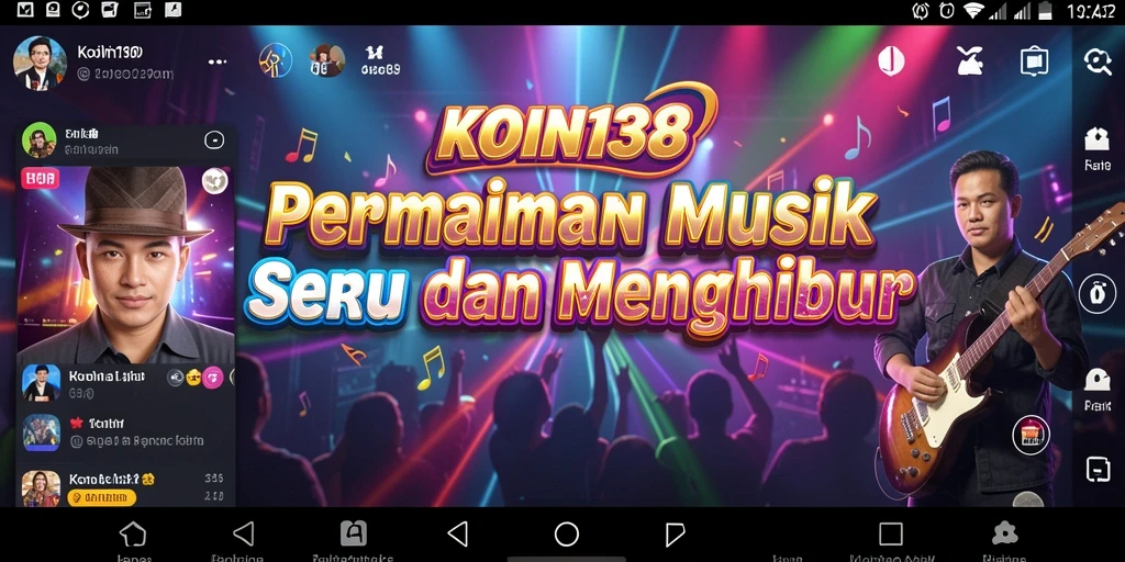 Tampilan gameplay seru di KOIN138 dengan berbagai lagu.