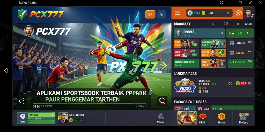 Tampilan gameplay menarik dari aplikasi sportsbook PCX777.